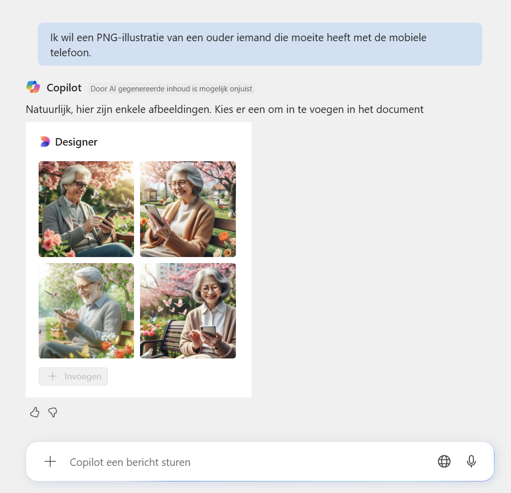 Copilot maakt afbeelding