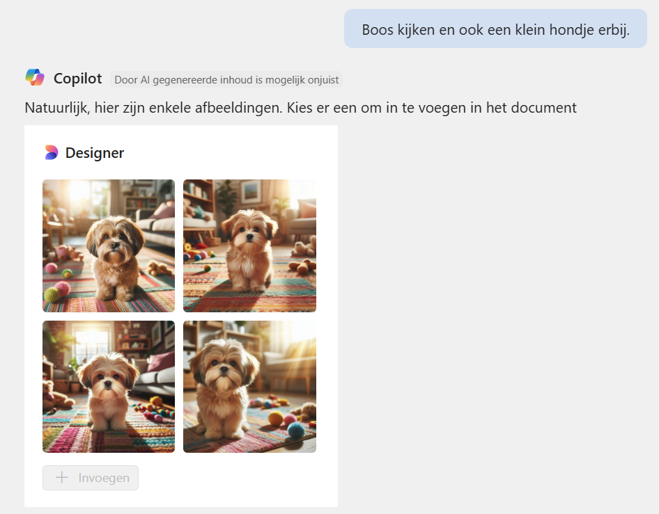 Copilot maakt afbeelding