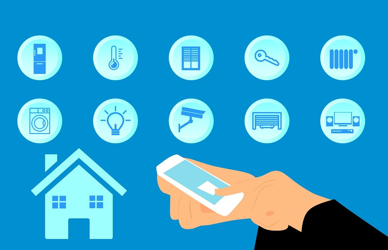 Schematische weergave van een smart home