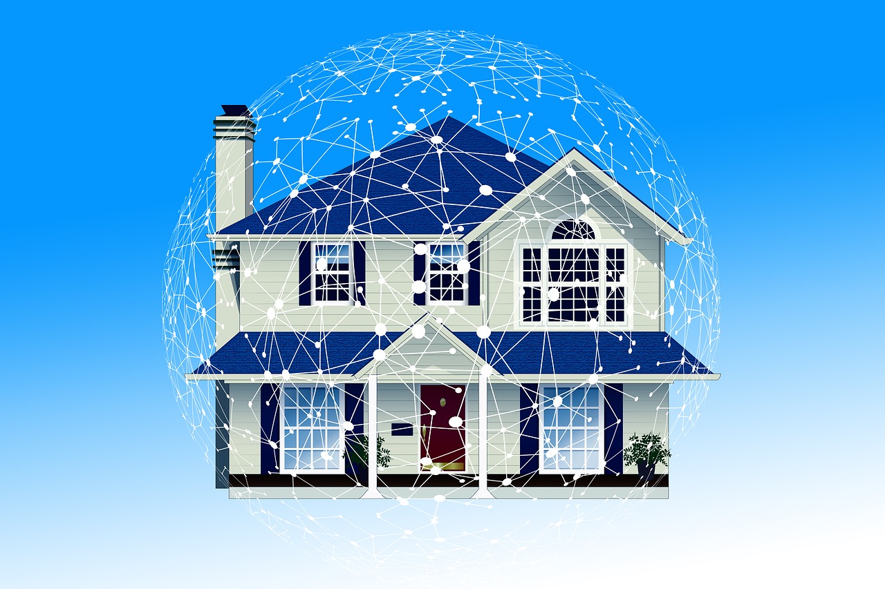 Tekening van smart home