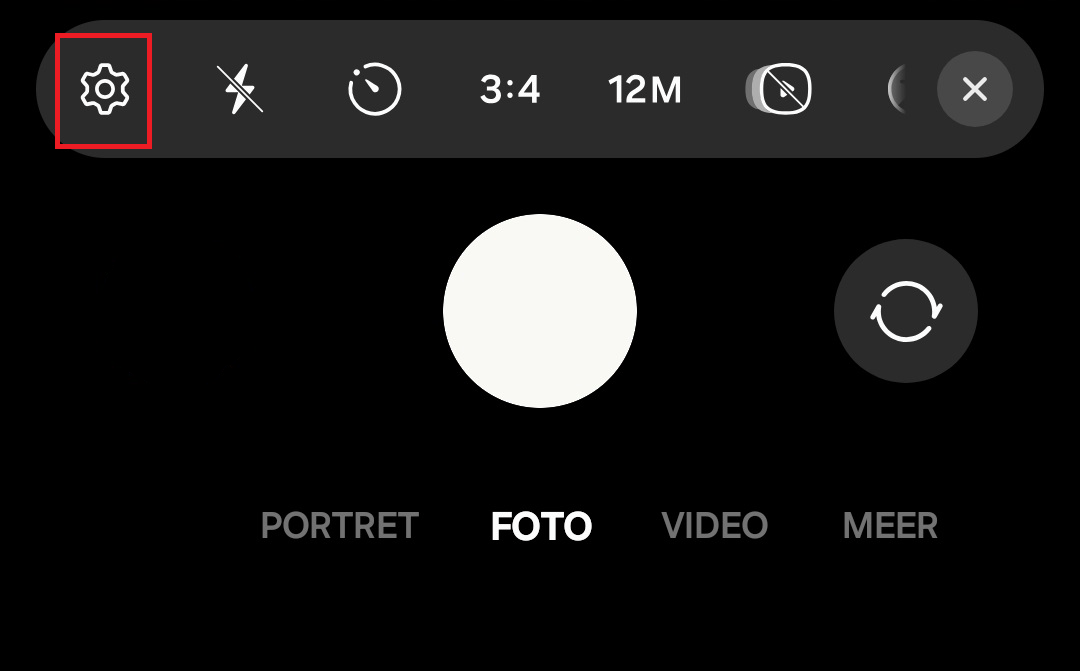 Camera Instellingen openen pcactive.nl