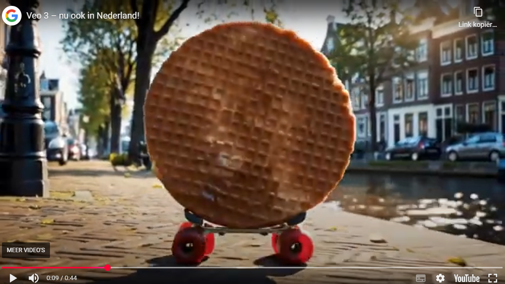 Google Veo 3 Rob Coenraads stroopwafel