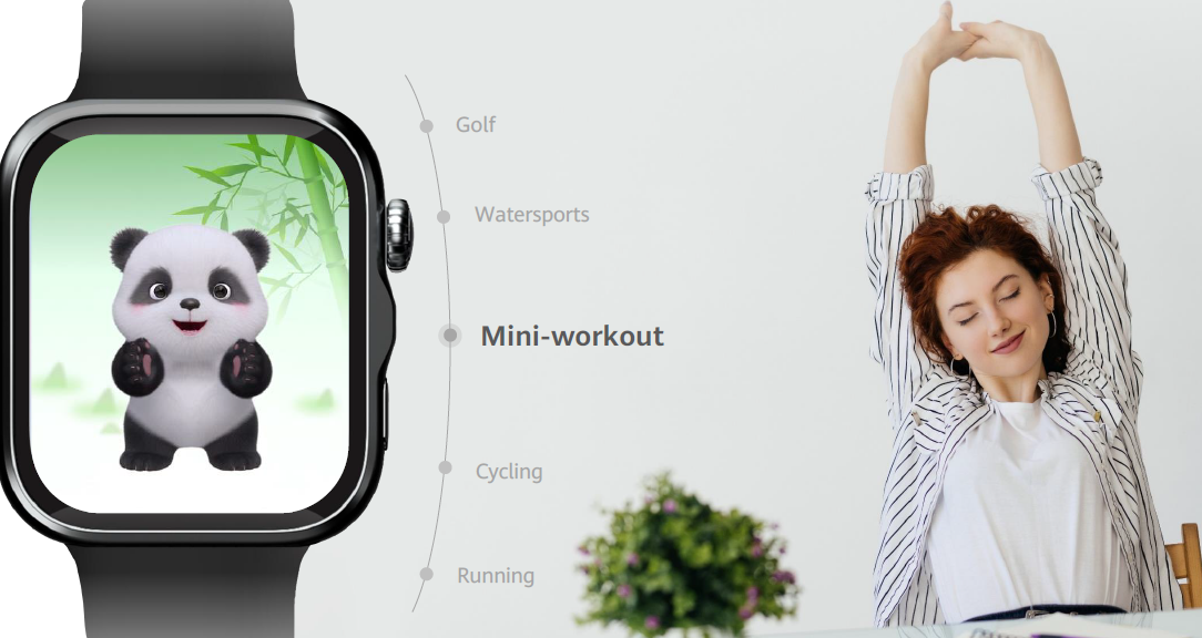 Huawei Watch Fit 5 Pro mini workout