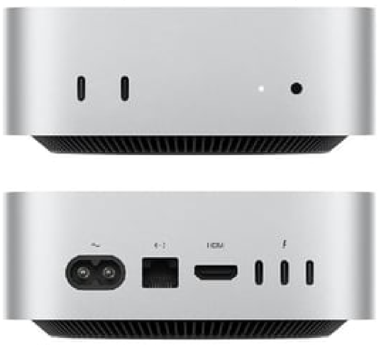 Mac Mini M4 heeft ook poorten aan voorkant