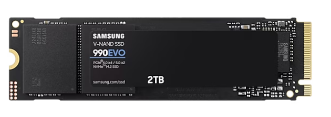 Samsung 990 EVO PCIe 4.0 NVMe M.2 SSD 2 TB front