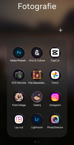 Day 17 photography apps with lots of icons