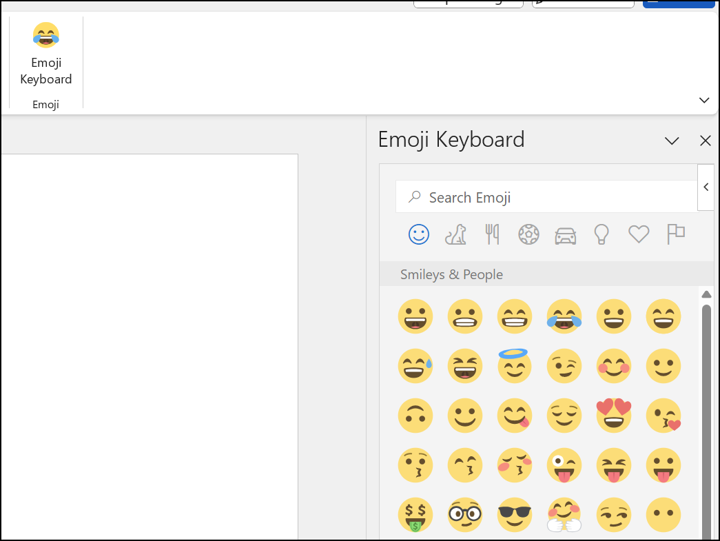 Emoji keyboard swiper