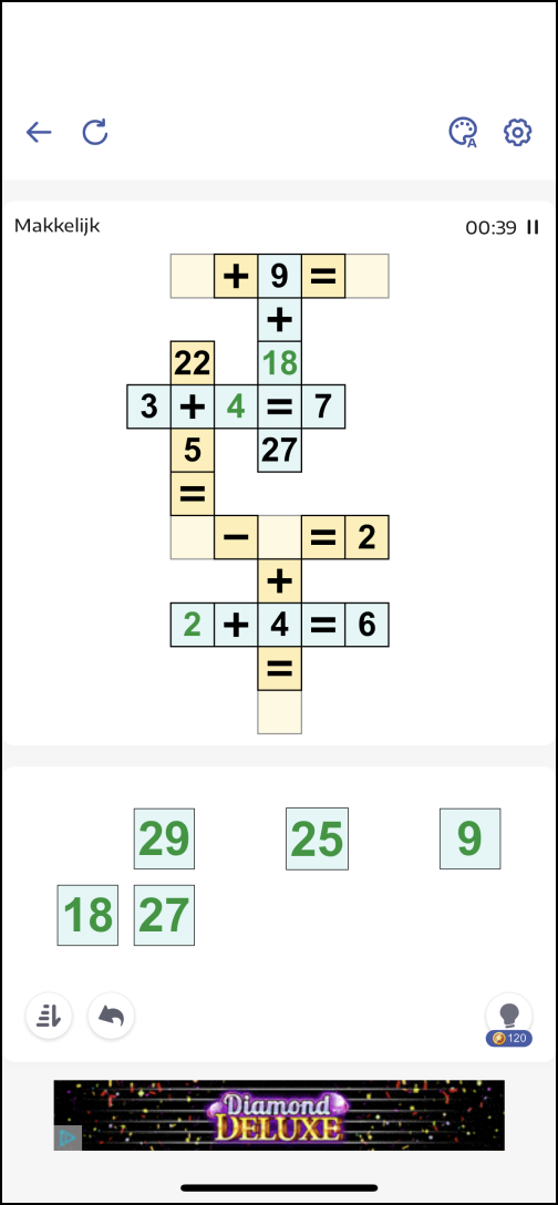 Review Mathematical Puzzles – Kruiswisk: calculation puzzle