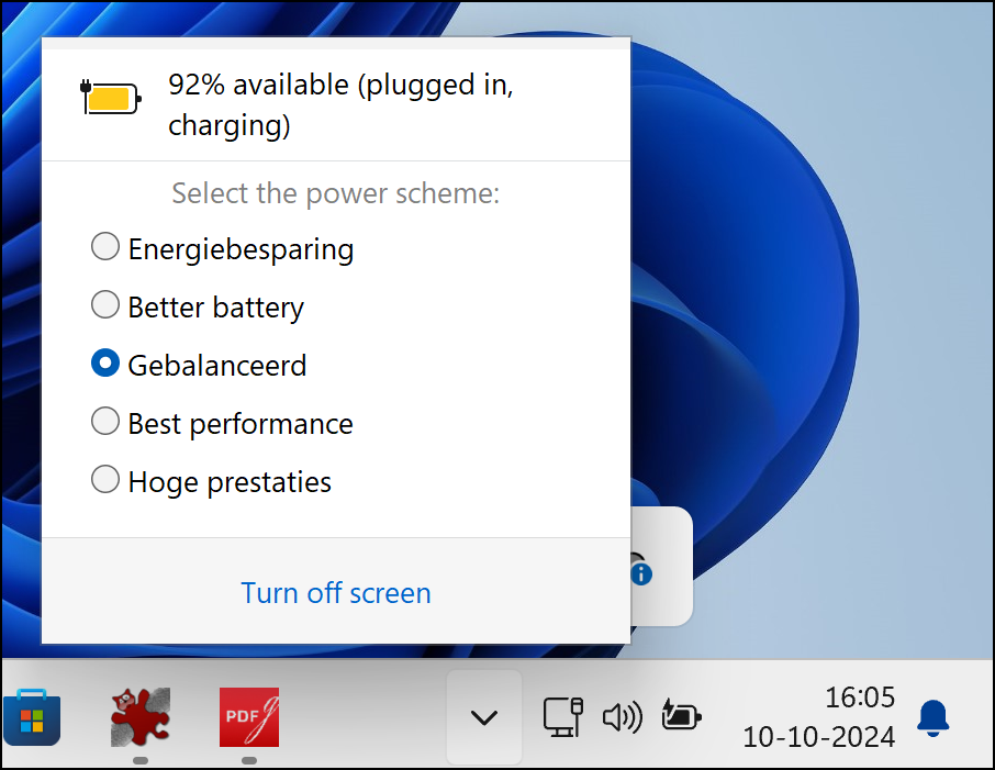 Review Battery Mode: Control over energy consumption