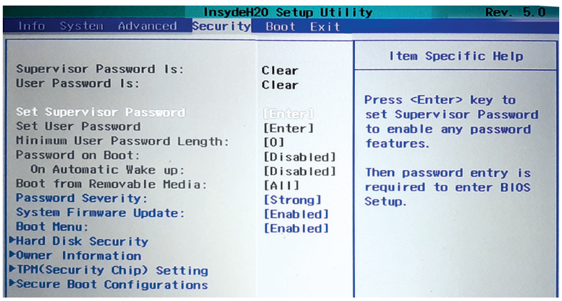 Bios weergave lifebook 2