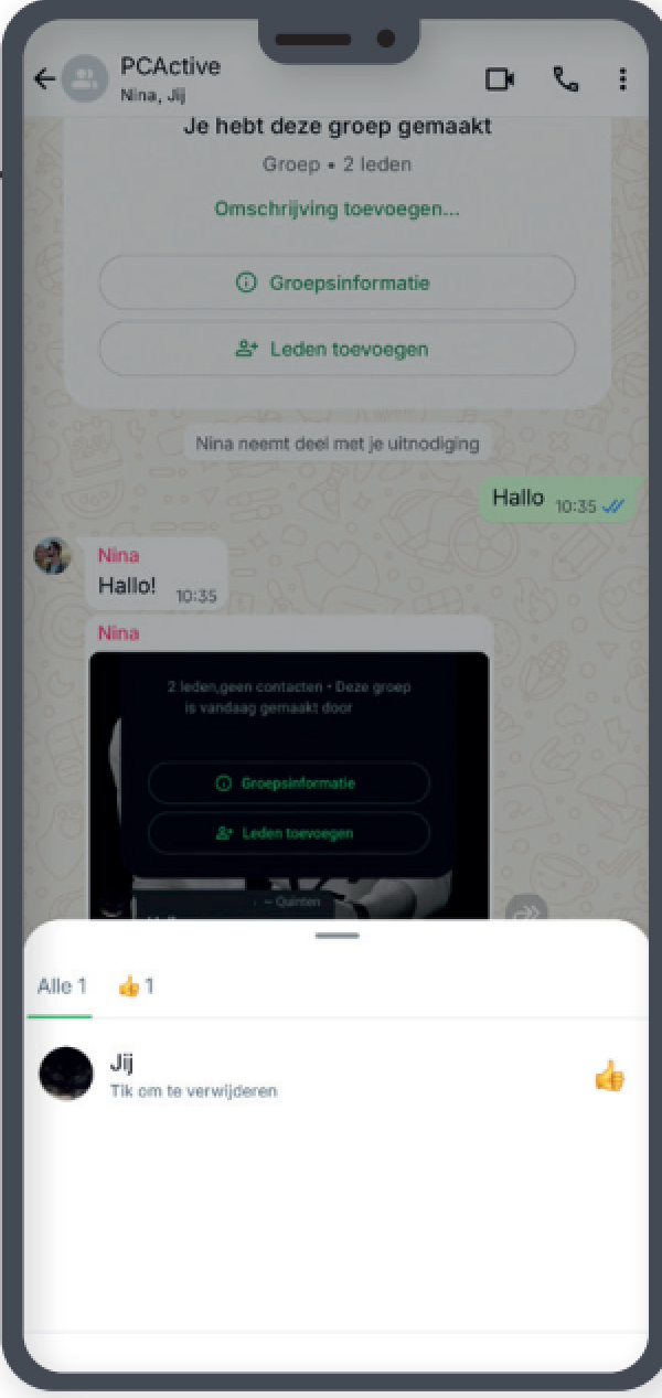 Overzicht van reacties3