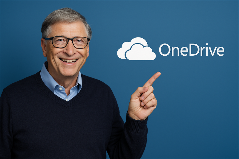 Door AI gemaakte foto van Bill Gates