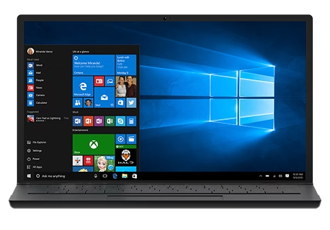 Startscherm Windows op laptop