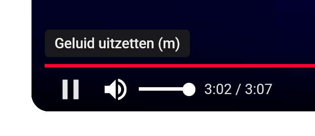 Volumeregelaar YouTube
