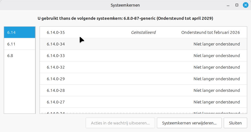 14 Check 6.14 kern niet actief en kan weg