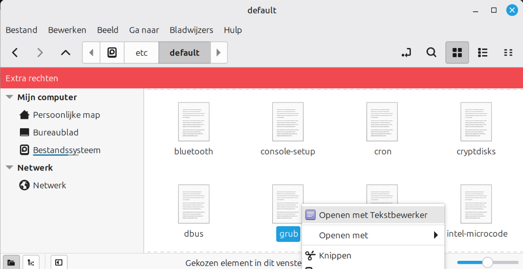 7 Openen met Tekstbewerker