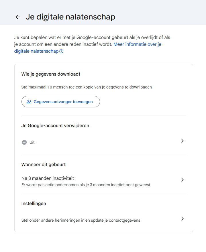 Digitale erfgenaam