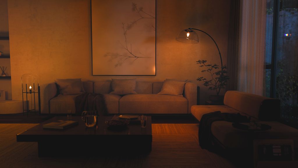Philips Hue Candle Bulb Livingroom
