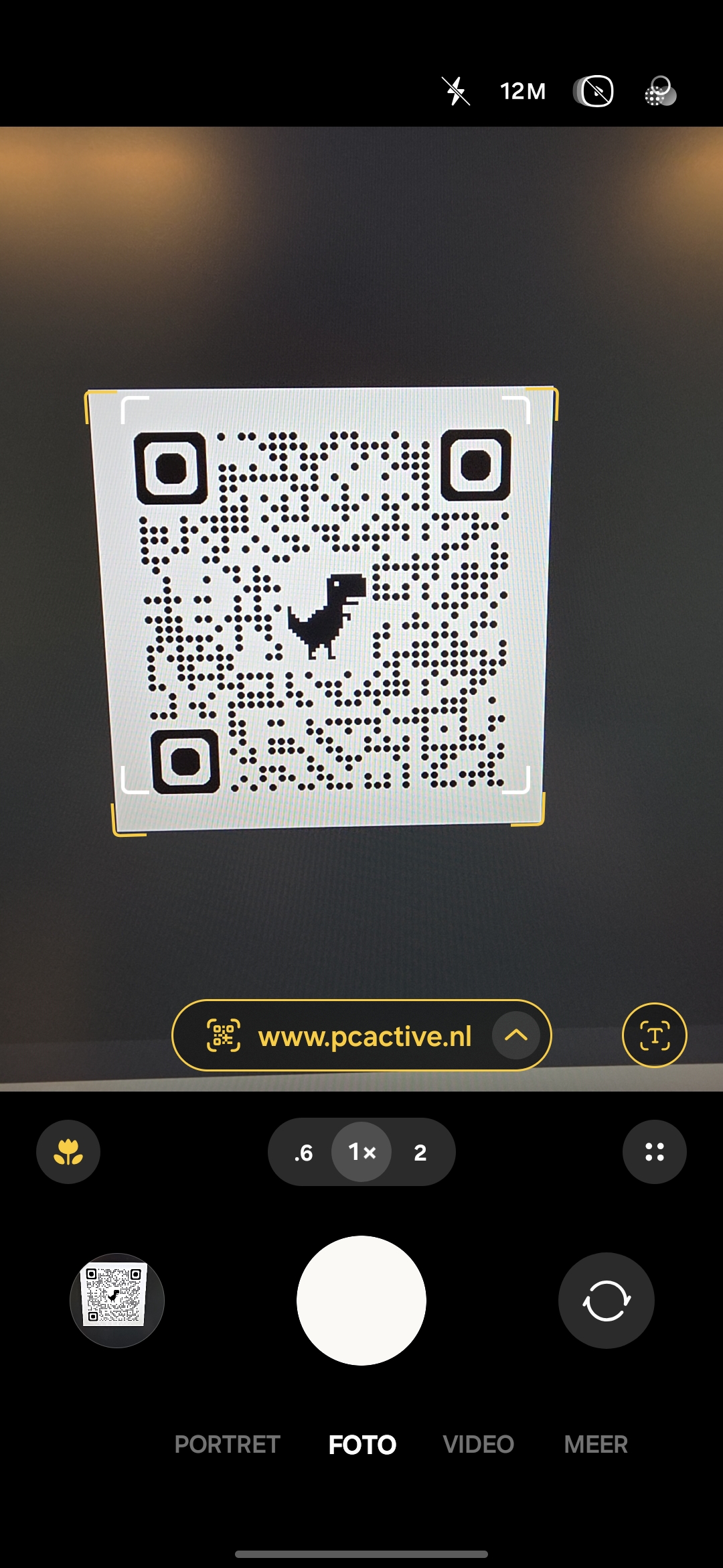 QR Code scannen pcactive.nl