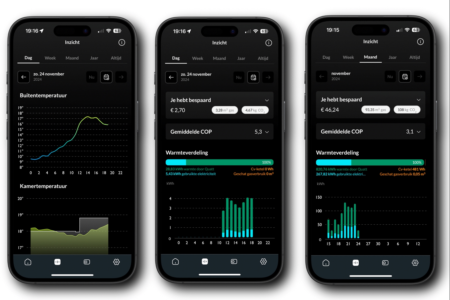 Quatt 2 warmtepompen 4 app