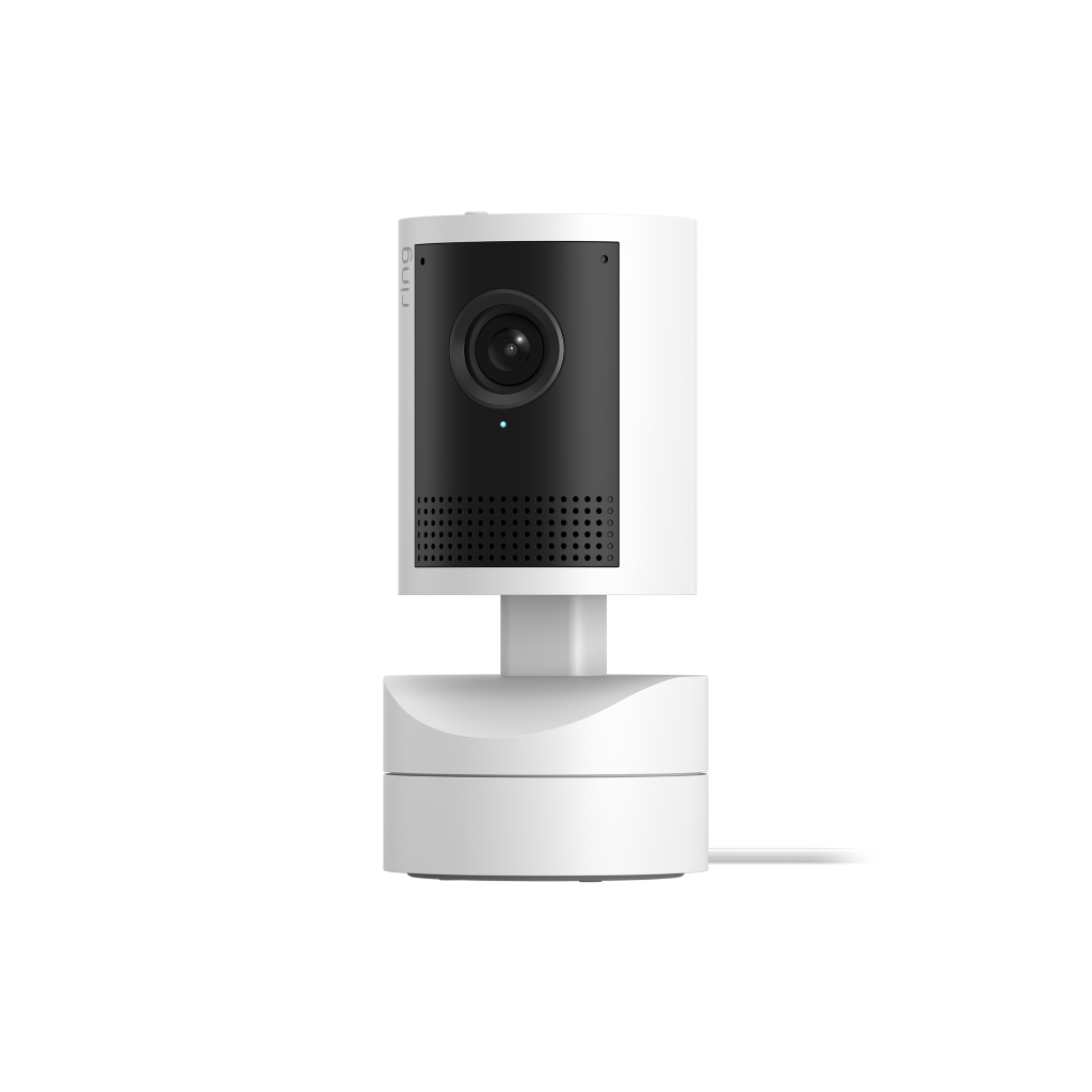 Ring Pan Tilt Indoor Cam 2K White PR Product Angle 2500x2500