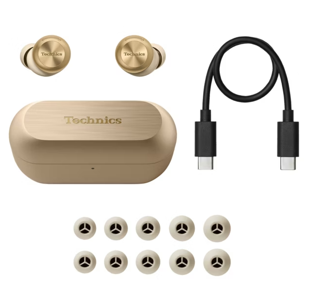 Technics EAH AZ100 in ears case gold box pcactive.nl