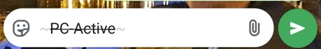 WhatsApp PC Active cross out box