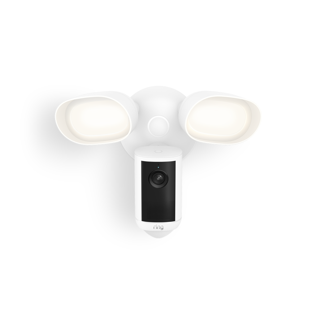 Ring Floodlight Camera 4K Plus Wired White PR Product Front 2500x2500