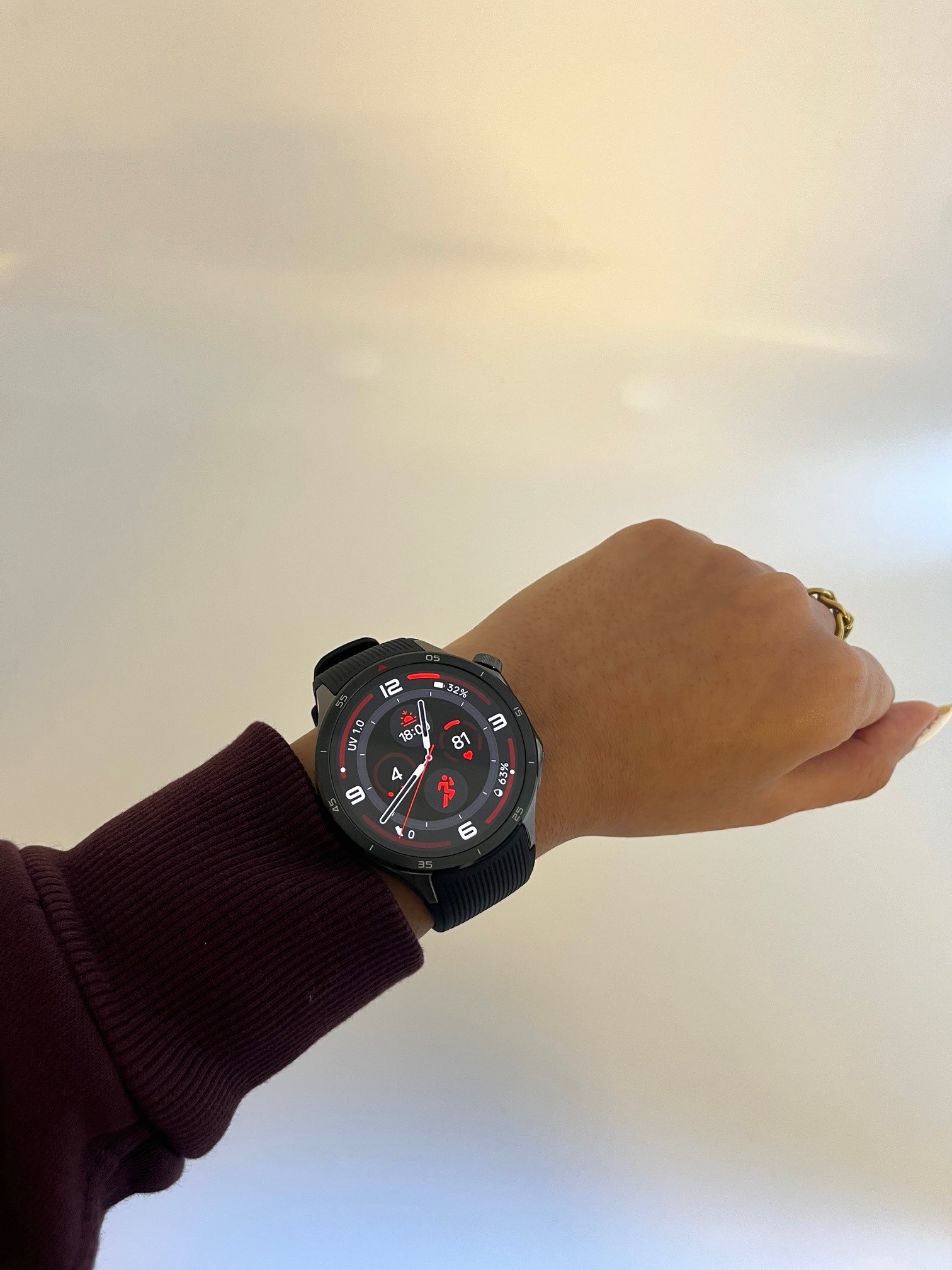 Smartwatch on wrist